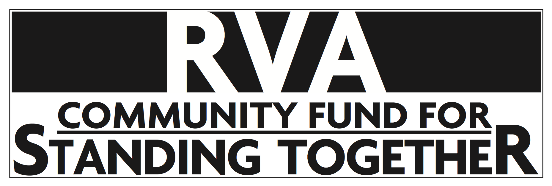 logo for RVA Community Fund for Standing Together