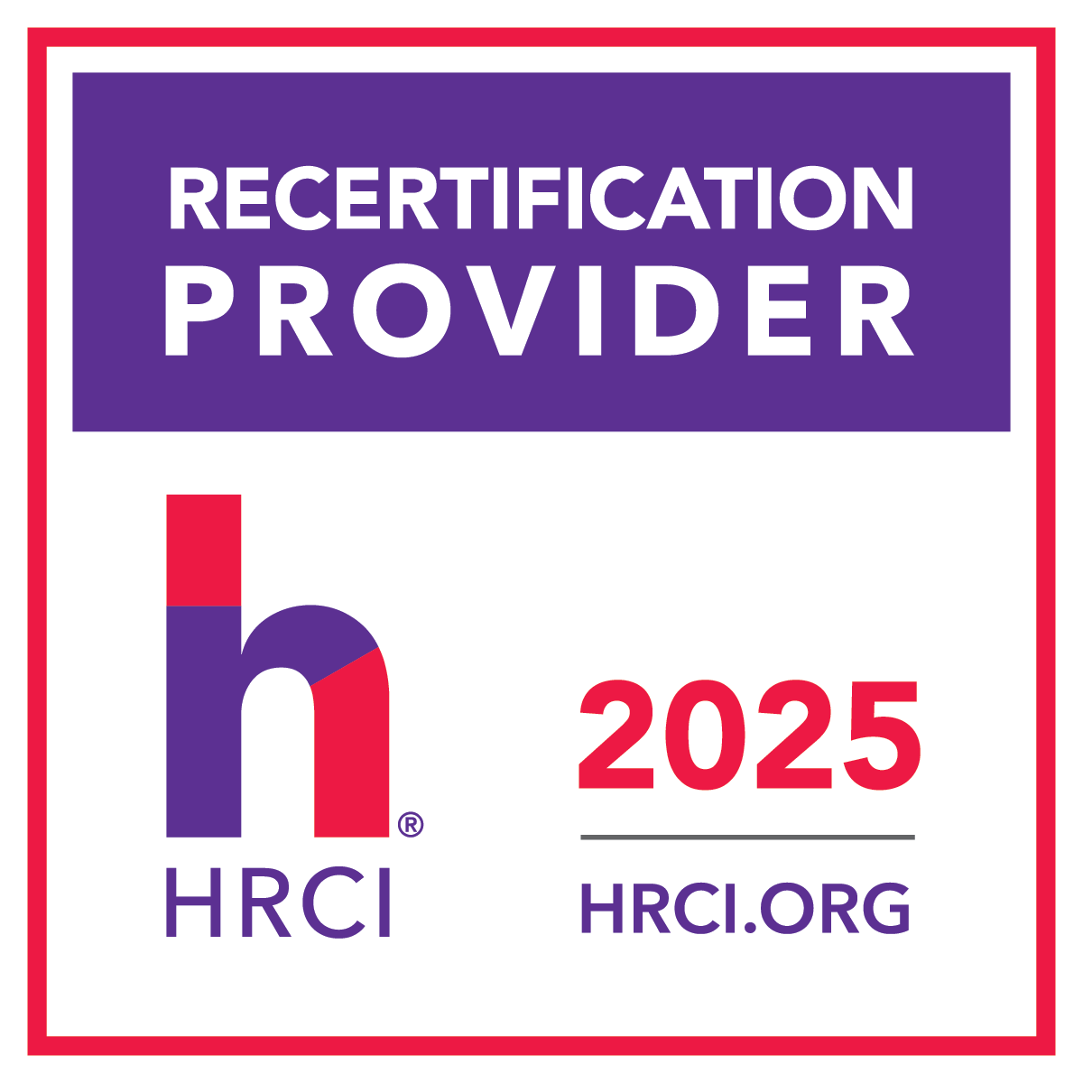 HRCI approved provider logo for 2024