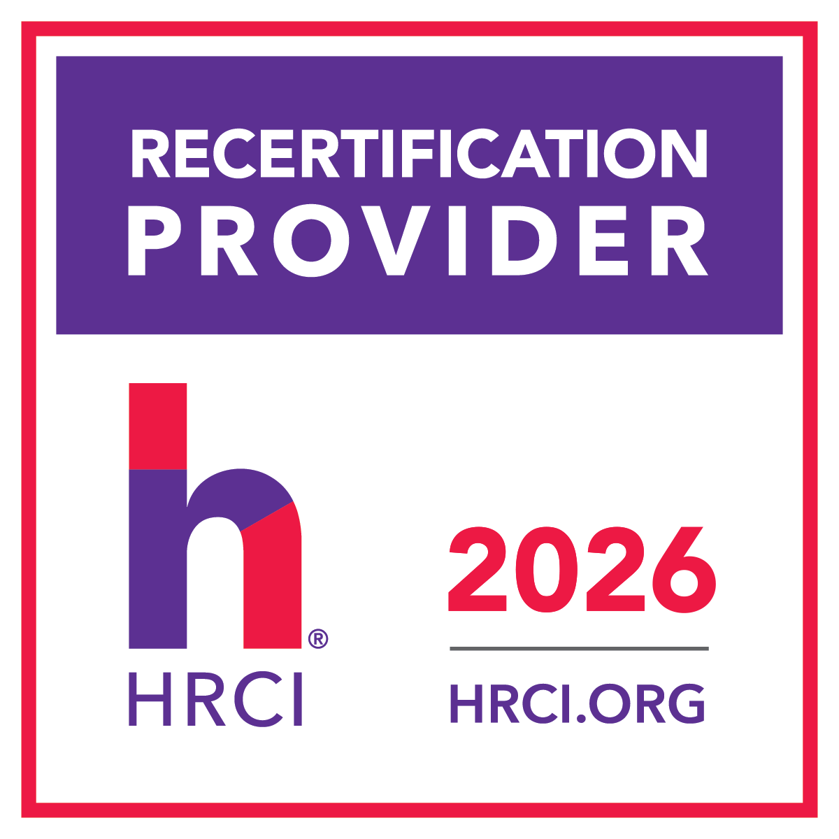 HRCI approved provider logo for 2024